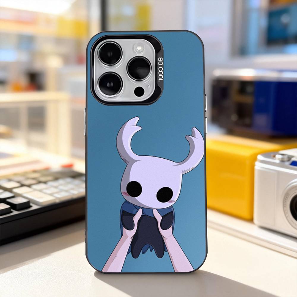 Game H-Hollow Knight Cute Phone Case For iPhone 17,16,15,14,13,12,11,Pro,XS,Max,Plus,Mini,SE4,E IMD Matte Black