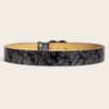 A love buckle pattern PU leather belt fashionable casual jeans