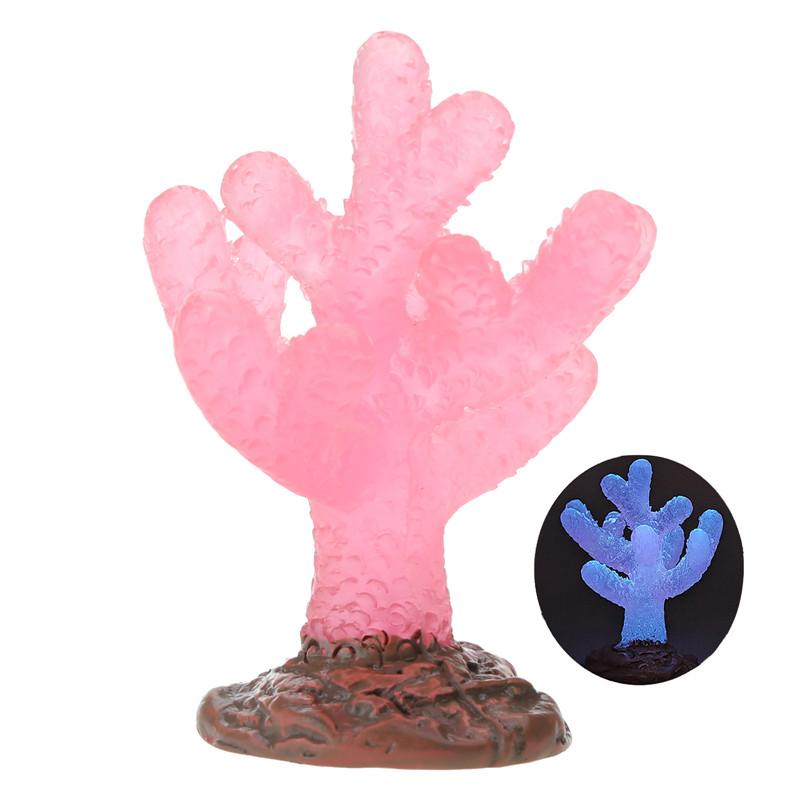Aquariums Glowing Resin Coral Decoration Fish Tank Aquatic Underwater Ornament Landscaping Safety Decor for Fish Shirmps