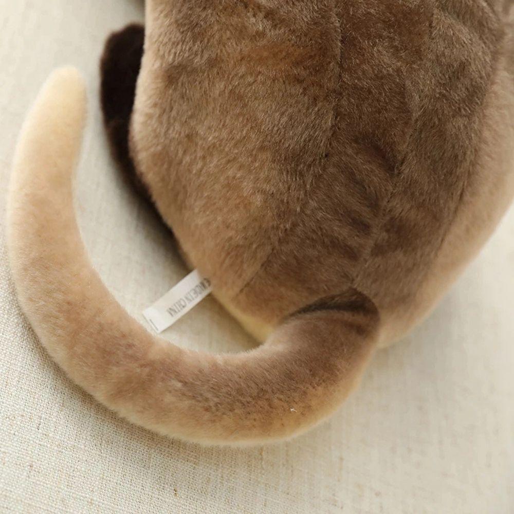 Animal de dessin animé américain Shorthair chat siamois en peluche couché chat jouets pour animaux de compagnie Simulation chat en peluche poupée
