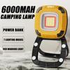 G700 Camping Lantern TYPE-C Rechargeable Flashlight with Dual Light Source Floodlight Built-in 6000 mAh Battery Emergency Light