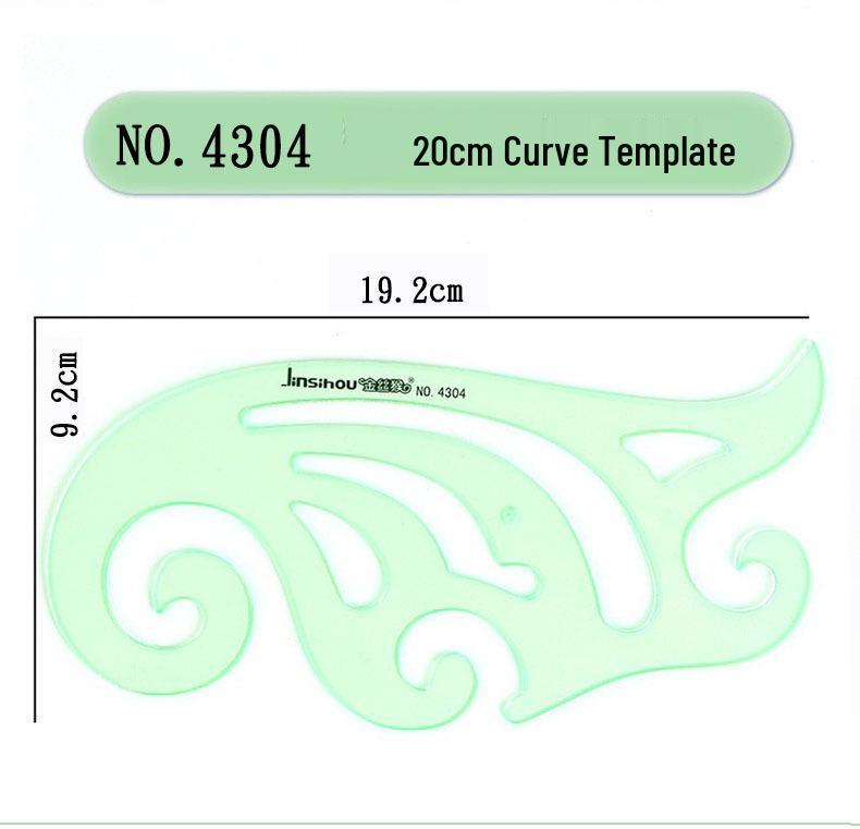Golden Snub-nosed Monkey Design Ruler: Circles, Ellipses, Chemical, Electrical Engineering, Math Curves Drafting Template