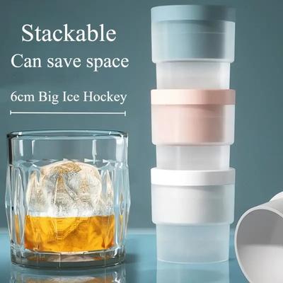 1/3 Stück Silikon-Eiskugelform Wiederverwendbarer Runder Eiswürfelbereiter für Whiskey-Cocktail und Getränke Bar Eisbereiter