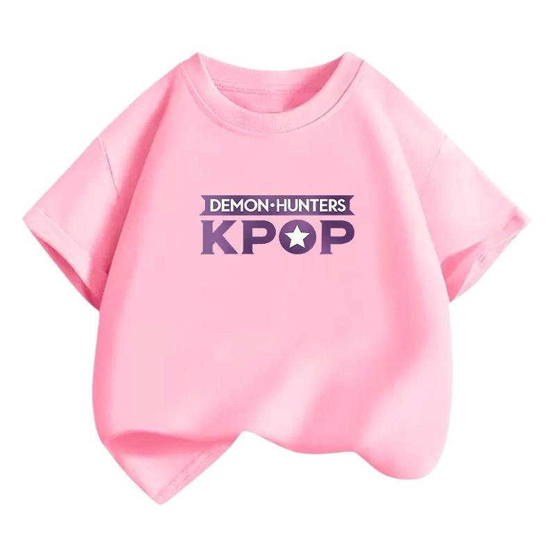 Kids Girls Kpop Hunters Zoey Mira Rumi Huntrix Print T-shirt