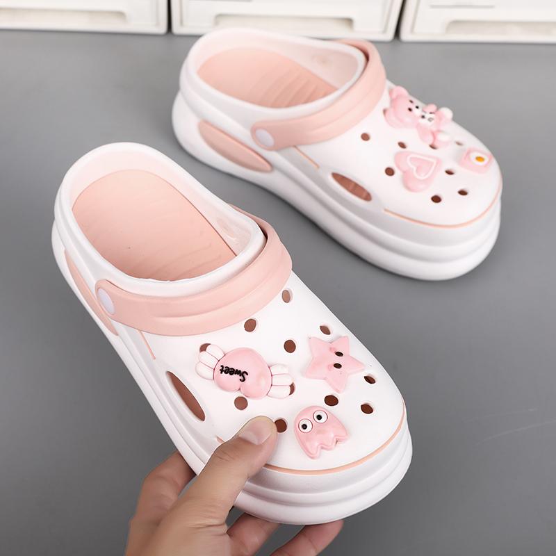 Latest Design Women'S Stylish Outside Soft-Soled Anti-Skid Toe Cap Outer Wear Beach Sandal Shoes And Slide Shoes
