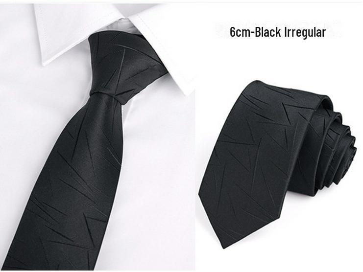 Men's Korean Style Polyester 6cm Business Ties
