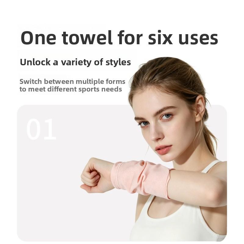 Sports Wrist Wraps for Sweating During Outdoor Running - Quick-Drying Wrist Towel for Fitness, High Elasticity and Breathability, Cold-Feeling Towel