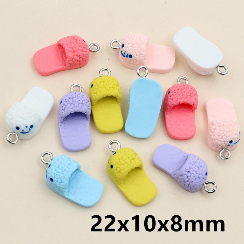 10Pcs Multi-Styles Mix Fruit Animals Dice Cloud Resin Earring Charms Diy Findings Keychain Bracelets Handmade Charms