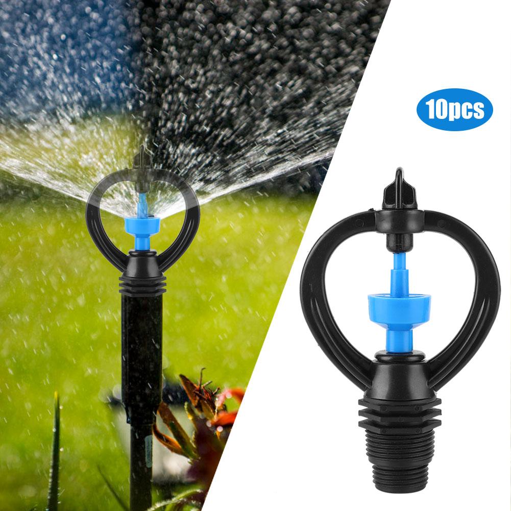 10PCS G1 2in DN15 Male Thread 360 Degree Lawn Water Sprayer Nozzle Sprinkler Head for Garden Irrigation