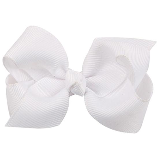 8cm Large Ribbon Bowknot Girl Kid Hair Clip Duckbill Clip Hair Accessory Gift