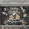 2D Retro Disco Ball Birthday Backdrop Photo Booth Fabric for Party