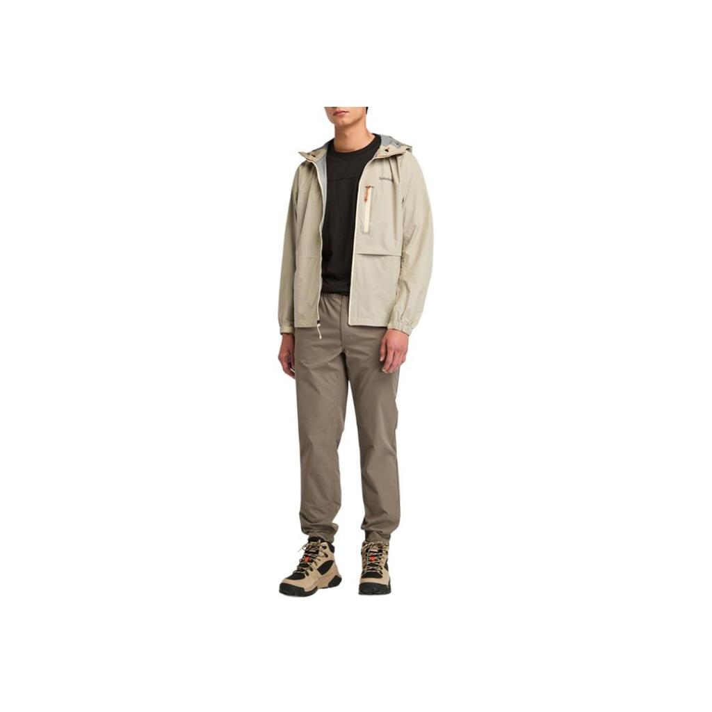 Timberland Outdoor Lightweight Versatile Waterproof Windproof Solid Color Elastic Waist Mid-Rise Cuffed Casual Pants Men Pants Chocolate A6Y7P-BK0