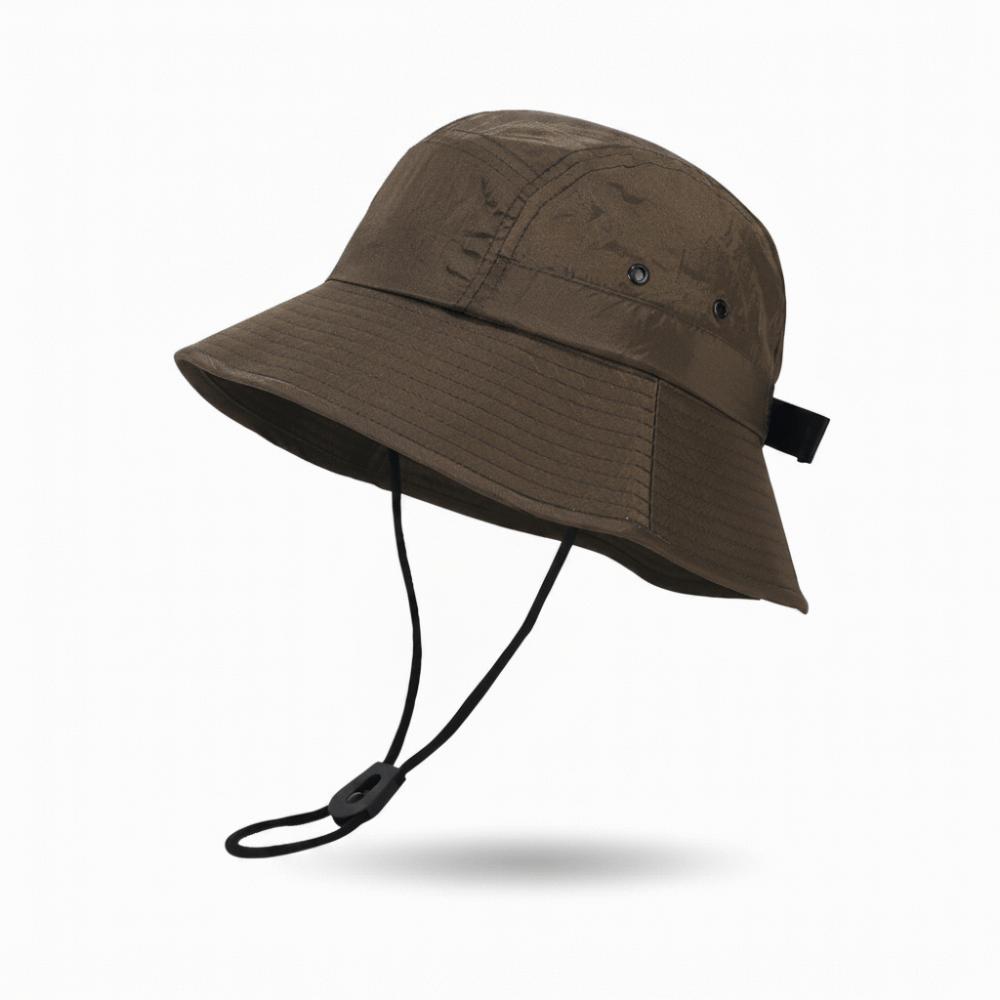 

Trendy Retro Bucket Hats Packable Windproof Bowl Hat UPF50+ Breathable Sun Protection Hats Unisex зелёный