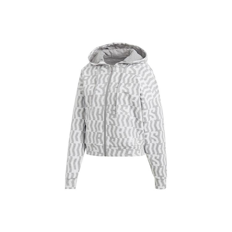 (WMNS) adidas Printing Hooded Jacket Grey Women s FL4225 S