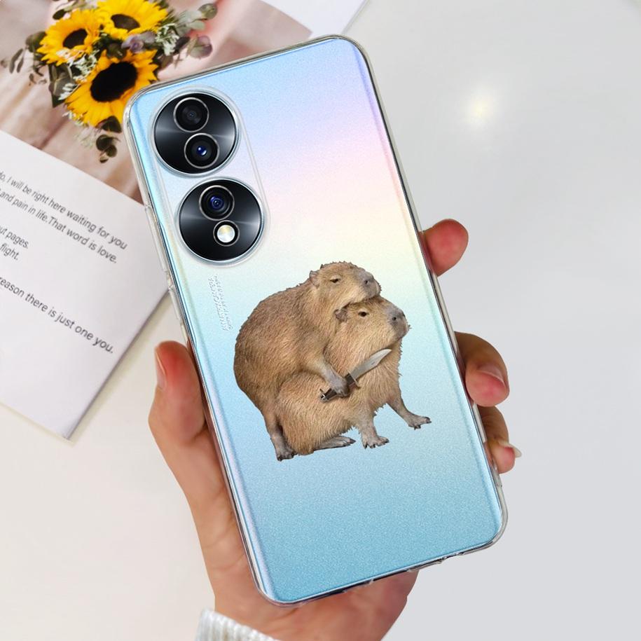 For Honor 70 Lite Case RBN-NX1 Shockproof Cover Fashion Flower Clear Silicone Soft TPU Phone Case For Honor 70 Pro Honor70 Coque
