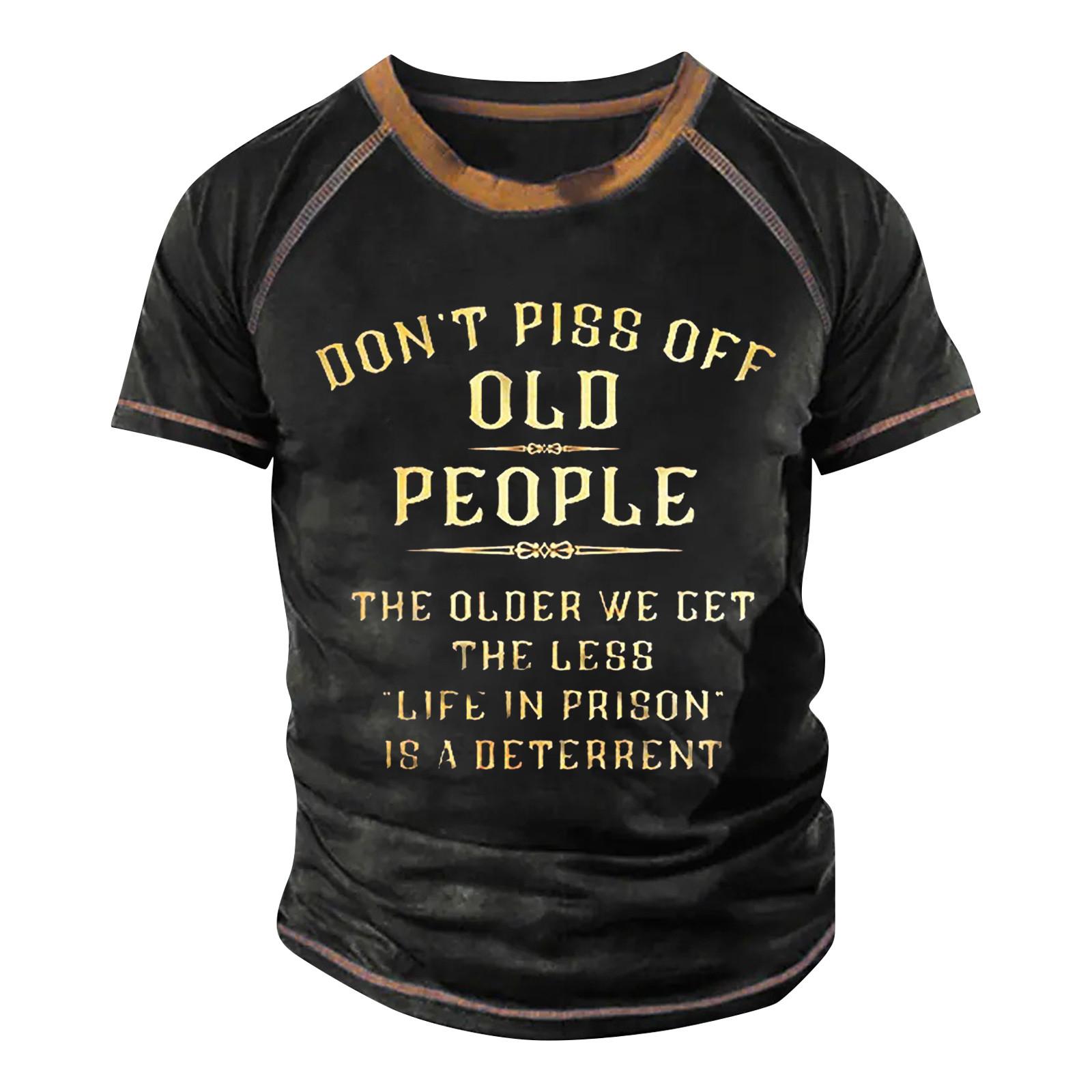 Мужская футболка реглан в стиле ретро с коротким рукавом и круглым вырезом с буквенным принтом, топы L чёрный