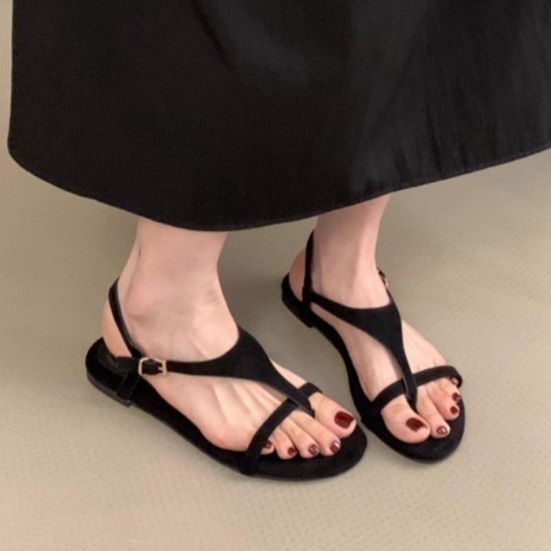 Móda Léto Nová Móda Všestranné Žabky Měkká Podrážka Sandály Dámské Venkovní Nošení Měkká Podrážka Protiskluzové Plážové Páskové Sandály