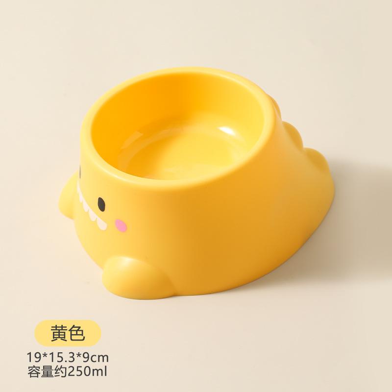 Stainless steel cat bowl dog bowl food basin anti-overturn cat drinking bowl puppy rice basin pet supplies