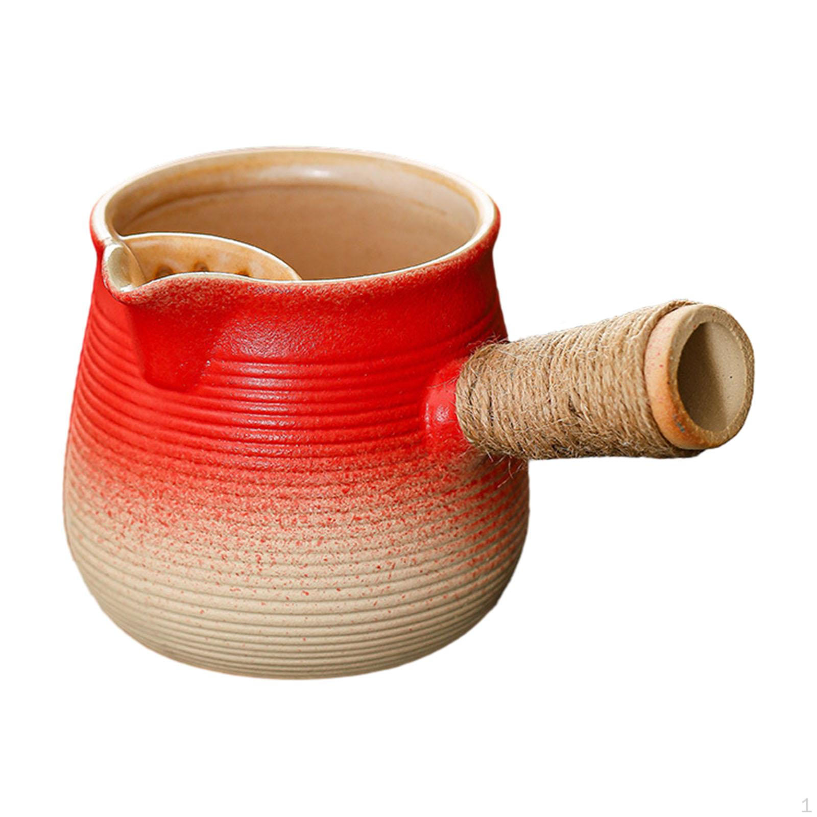 

Teapot, Tea Kettle with Anti-scald Handle for Hiking, Boiling Water, Kitchen, Restaurant, Picnic червоний