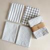 4Pcs/set 50x70cm Classical Plaid Striped Cotton Tea Towel Kitchen Table Napkin Cleaning Cloth Xmas New Year Party Gift