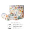 JOYYE 9-Piece Hand-Painted Ceramic Tea Set