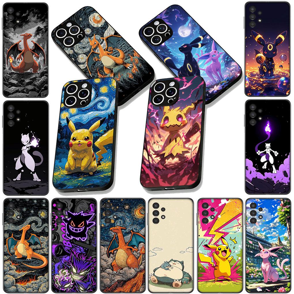 P-Pikachus Charmander P-Pokemons GO Phone Cover for Samsung Galaxy Note 20 9 8 S8 S10 S9 Plus A54 A33 A21S A31 M21 S10E A17 Case
