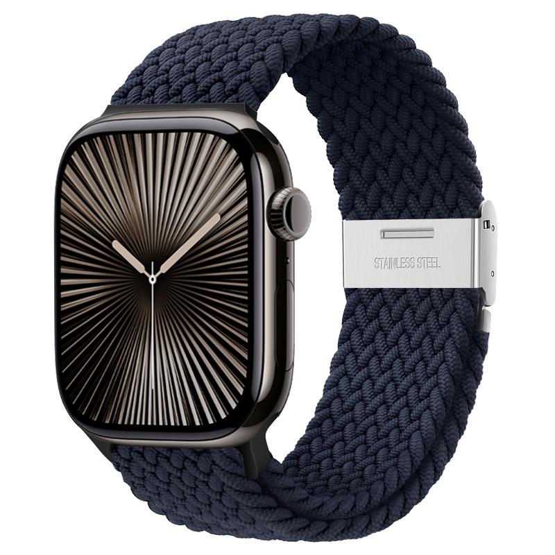 Strap For Apple Watch Band 46mm 45mm 44mm 49mm 40mm 41mm 42mm Braided Loop Correa Bracelet iWatch Series 10 8 9 7 5 Se 6 4 Ultra