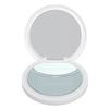 Sunscreen Test Camera Mirror 2X Magnifying Sunscreen Camera Portable Makeup Mirror with LED Light for Travel Skin