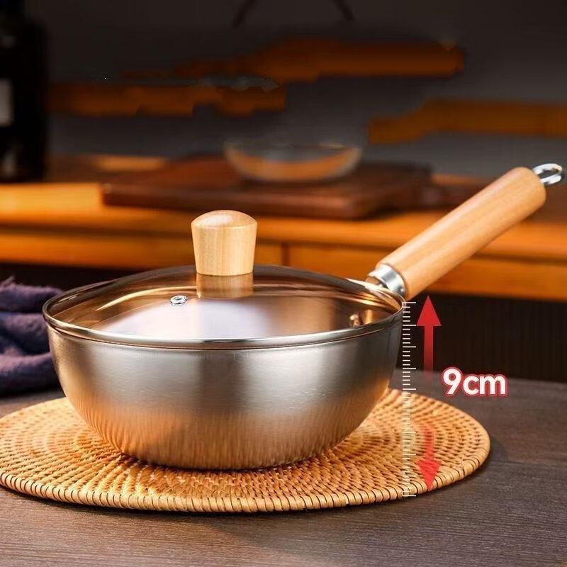 ZISIZ 430 Stainless Steel Wok