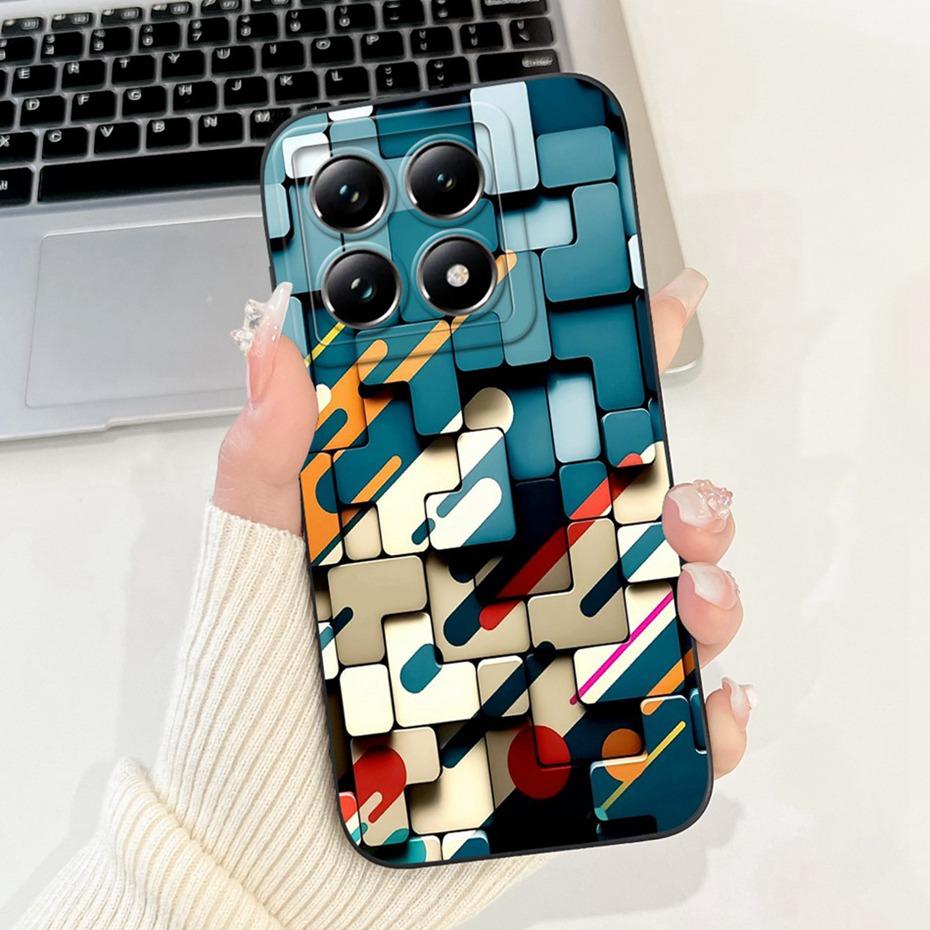 Fashion Painting Phone Case For Xiaomi 14T Pro Soft Silicone Shockproof Cover For Xiaomi 14T 5G 14TPro Cases Bumpers