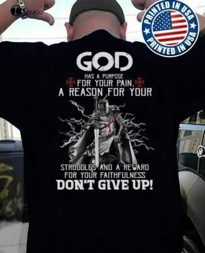 Christian Knight Templar T Shirt Warrior Of God Tee Veteran Soldier T-Shirt Unisex T-Shirt S