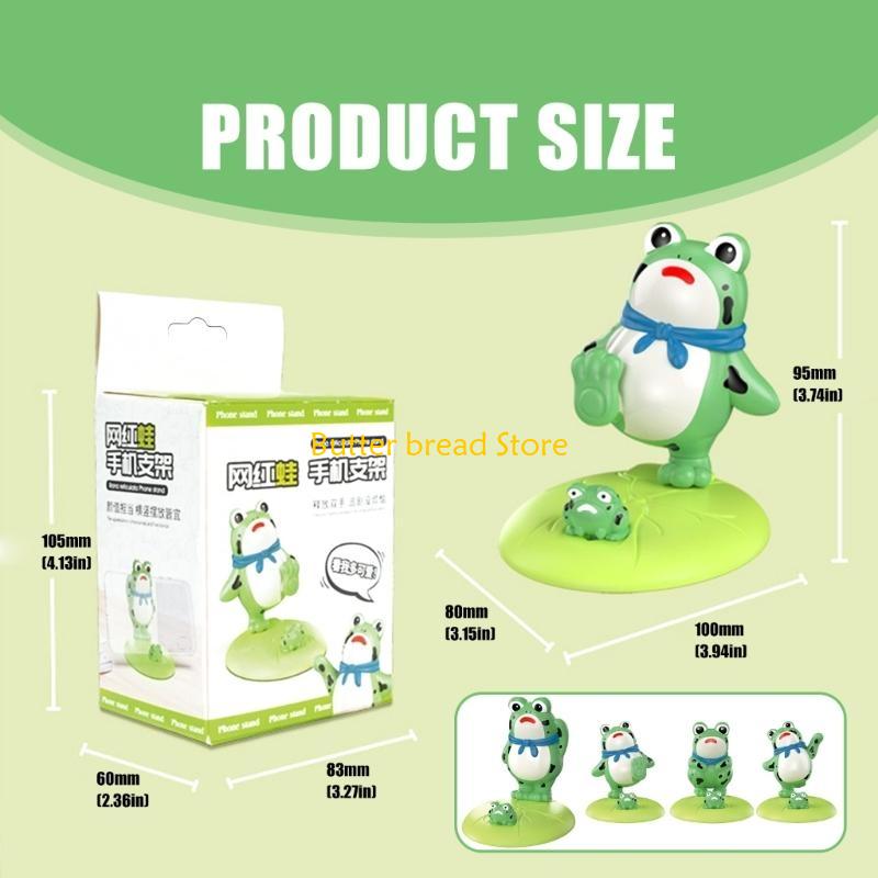 W89C Frogs Stand for Phone Tablet Support Stand Portable Stand Desk Decoration