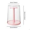 Figure Display Case Stand 360° Rotatable Countertop Versatile Necklace Hanger Doll Storage