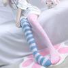 High, Horizontal Striped, Cat-paw, Cute Long, Over-the-knee Socks for Student Girls In A College Style