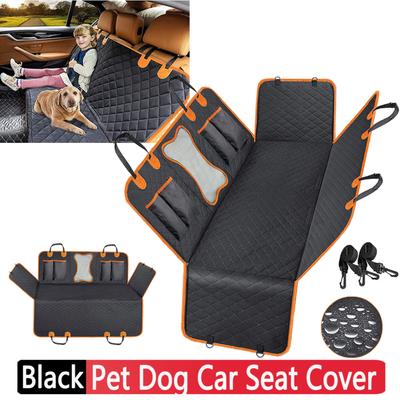 Dog Car Rear Back Seat Cover Car Boot Protector Non-Slip Waterproof Scratchproof Pet Carrier Mat Adjustable Straps Boot Cover