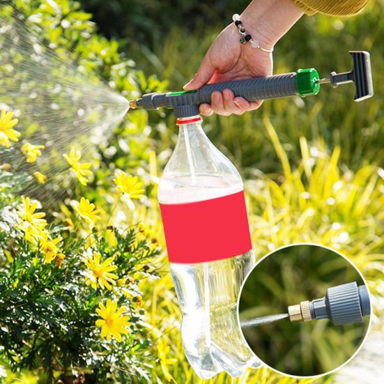 Bottle Spray Nozzle Adjustable Mister Water Column Nozzle Bottle Attachment Sprayer Fits Standard Beverage Bottles for Car Wash Plant Watering