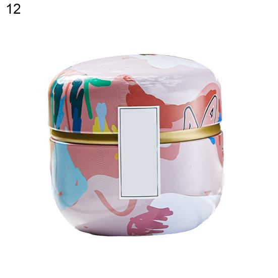 Tea Holding Jar Wide Application Bright-colored Multicolor Attractive Sturdy Anti-cracking Chocolate Can for Home