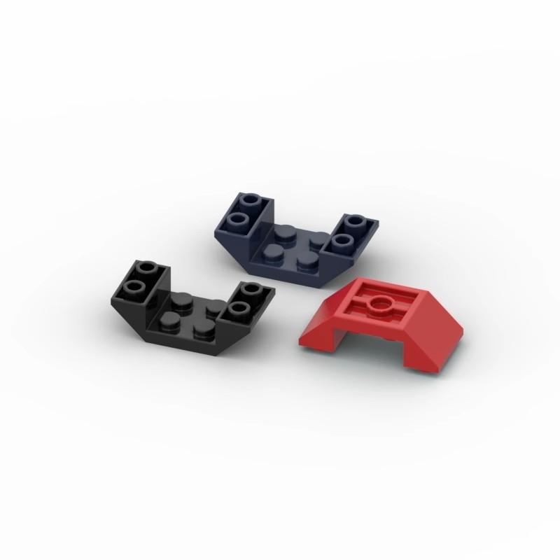 

20pcs MOC 4871 pendenza invertita 45 ° 4x2 doppi mattoni compatibili fai da te Assmble Building Blocks particelle bambino cervel