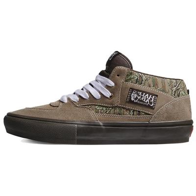 Half Cab Comfortable Versatile Low-Top Skate Shoes Men Sneaker Green Brown VN0A2Z34CMA