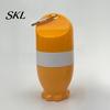 Washable Sunscreen Applicator Refillable Kids Applicator, 100ml Travel Roll on Bottle with Smooth Soft Sponge Ball, Portable Hanging Dispenser