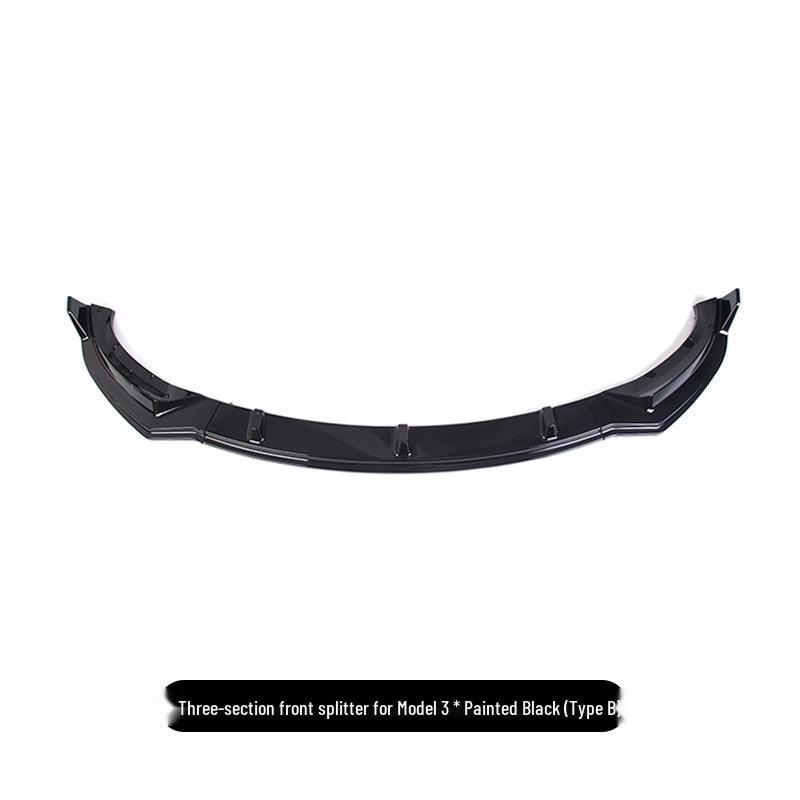 Tesla Model 3 Three-Section Injection Molded Front Lip Body Kit