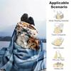 Luxurious Black  Golden Dragon Print Flannel Throw Blanket  Soft Reversible AllSeason Comfort for Couch Bed Office