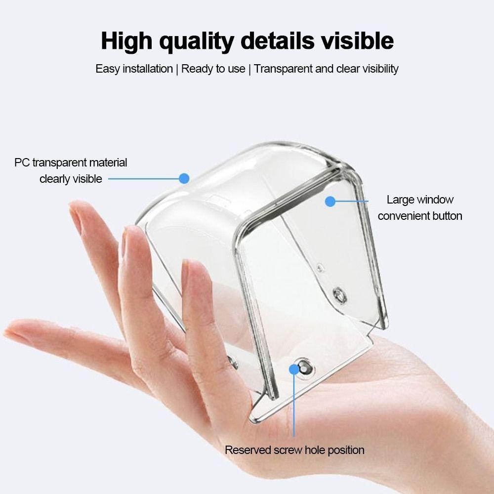 Waterproof Ring Doorbell Cover Transparent Wireless Doorbell Cover Doorbell Rain Cover  Outdoor Use