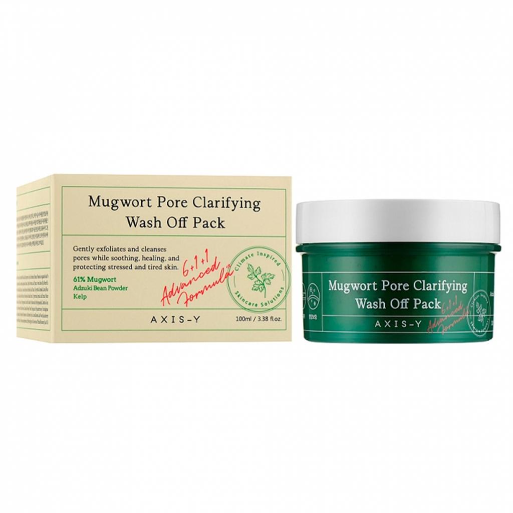 AXIS-Y Mugwort Pore Clarifying Wash Off Pack 100ml / Hydrating, Moisturizing, Korean Cosmetics, Kbeauty