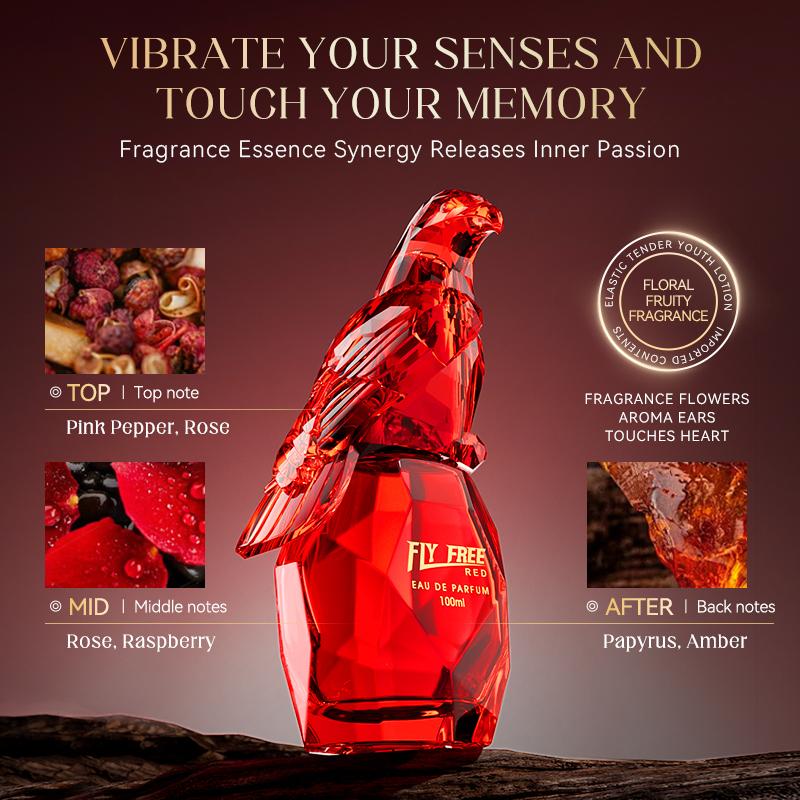 MORAKOT-100ML “Red Eagle Soaring Free” Unisex Perfume—Single Bottle, Luxurious, Rich, Passionate, with Exquisite Fragrance Notes