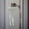 Sweet Ribbon Bowknot Pearls Keychain Charm Fashionable Key Accessory Cuteness Bag Charm Suitable for Keys and Bags