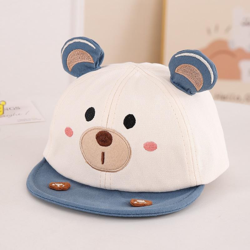 Cute Baby Boy Baseball Cap Spring Autumn Sun Hat for Infants Soft Breathable Visor for Small Months Summer UV Protection