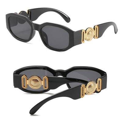 UV400 Female Sunglasses Small Retro Women Vintage Rectangle Popular Men
