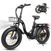 ESKUTE Bicicletă electrică urbană D202 Motor 250W Baterie 48V 20.8Ah Roți 20x4-inch Frâne mecanice pe disc