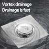 Stainless Steel Shower Drain with Smooth Edge Design Clog Resistant Fast Drainage Modern Bathroom Essential Minimalist White Round Drain No Overflow